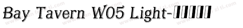 Bay Tavern W05 Light字体转换